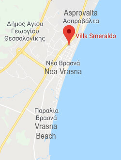 Villa Smeraldon in Nea Vrasna - Map